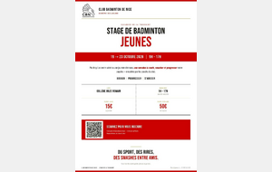 STAGE JEUNE - OCTOBRE 2026